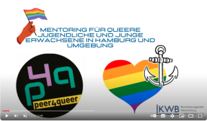 Video auf Youtube: Peer4Queer – Mentoring für queere Jugendliche und junge Erwachsene in Hamburg und Umgebung