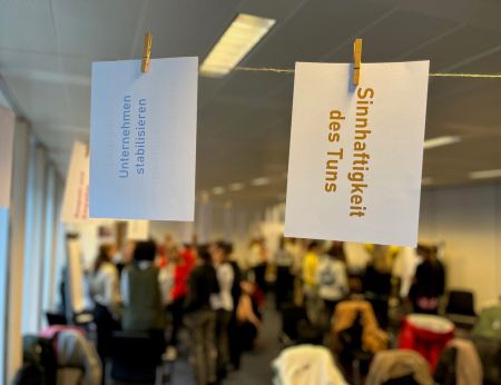 Karten mit den Werten „Sinnhaftigkeit des Tuns